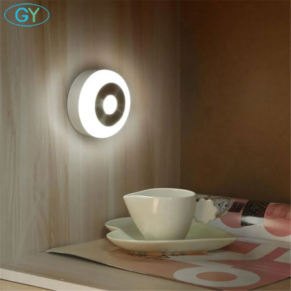 Инфракрасный датчик движения светодиодный ночник батарея светодиодная