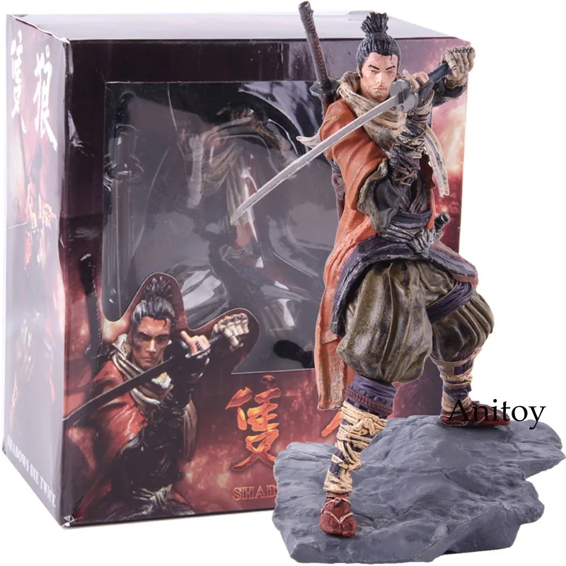 with retail box Sekiro Shadows Die Twice Коллекционное издание Shinobi Фигурка Статуя Коллекционная модель игрушки - Цвет: with retail box
