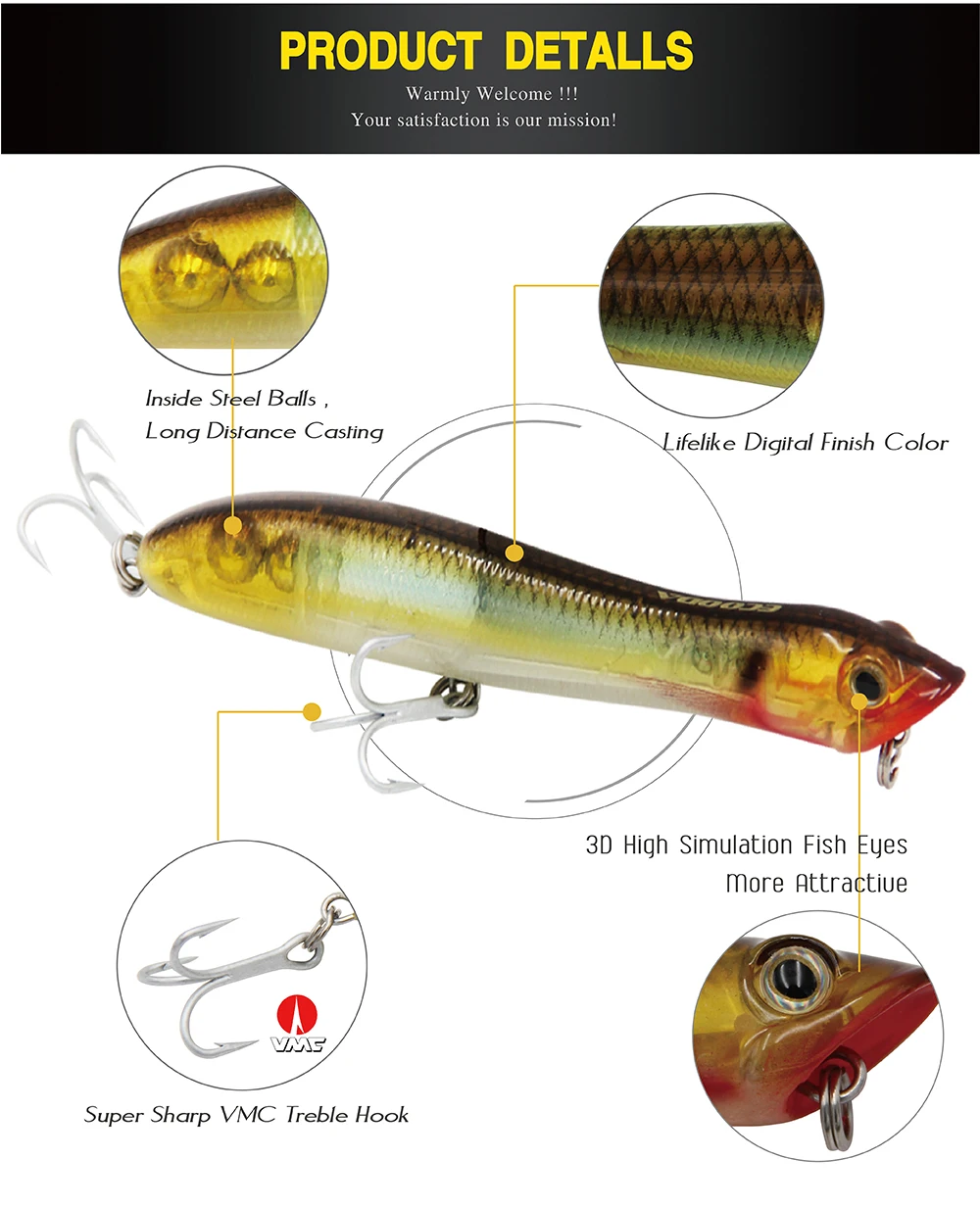 Ecooda 1 шт. 135 мм 28 г карандаш для воды Isca Pesca искусственная Щука рыба Leurre De Peche твердая приманка с французским VMC крючком