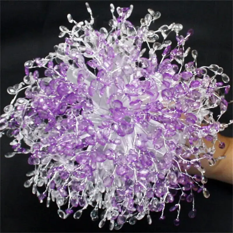 Роскошный букет ручной работы для свадебной вечеринки свадебный с кристаллами