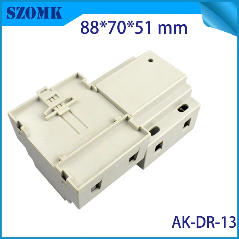 Пластиковый корпус проекционный распределительная коробка на din-рейку (1 шт.) 88*70*51