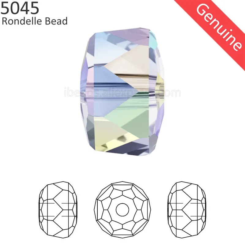 (1 шт.) Круглые бусины из австрийского хрусталя Swarovski 5045 стразы россыпью для