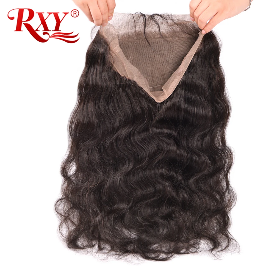 RXY Remy Hair 3 пучка s бразильские волнистые человеческие волосы пучки с фронтальной