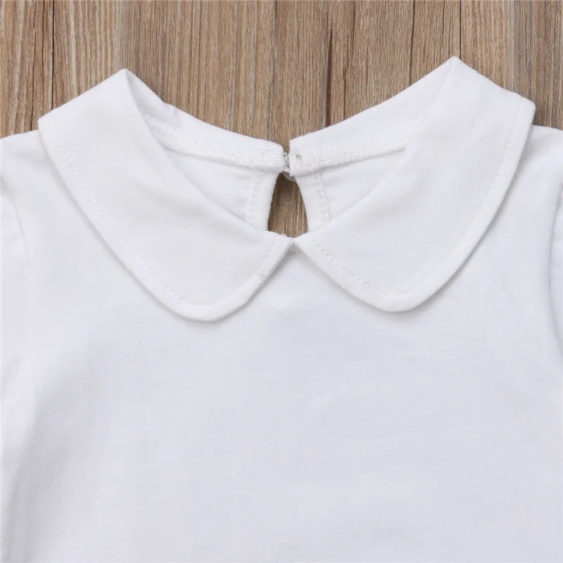 Повседневный комбинезон для новорожденных из 100% хлопка маленьких девочек и