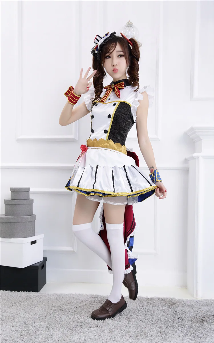 Костюм горничной из аниме LoveLive koдори мини вэйк костюмы для косплея Love Live полный