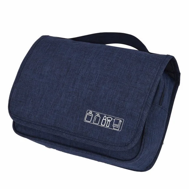 navy blue SNUGUG оксфордская дорожная косметичка, косметичка, органайзер, косметичка для макияжа, висячая косметичка, мужская косметичка - Цвет: navy blue