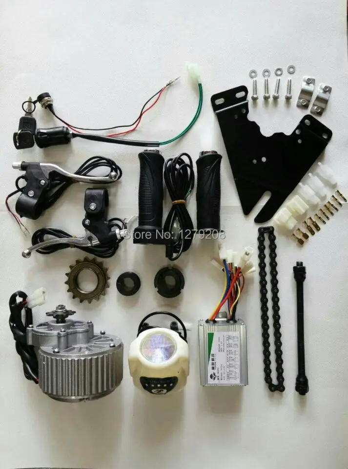 Электромотор постоянного тока 24 В 450 Вт для велосипедов DIY 22 28 дюймов комплект