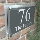 Знак на домквартирный знак, современный дом, уличный дверной номер, табличка Persona Lised Aceylic