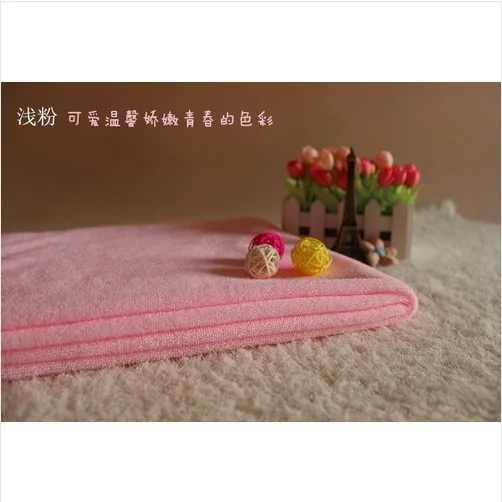Pink 70x140 см волокно De Bambou микрофибра Sechage Rapide Douche банное полотенце Douce супер абсорбент домашний текстиль большое толстое полотенце - Цвет: Pink