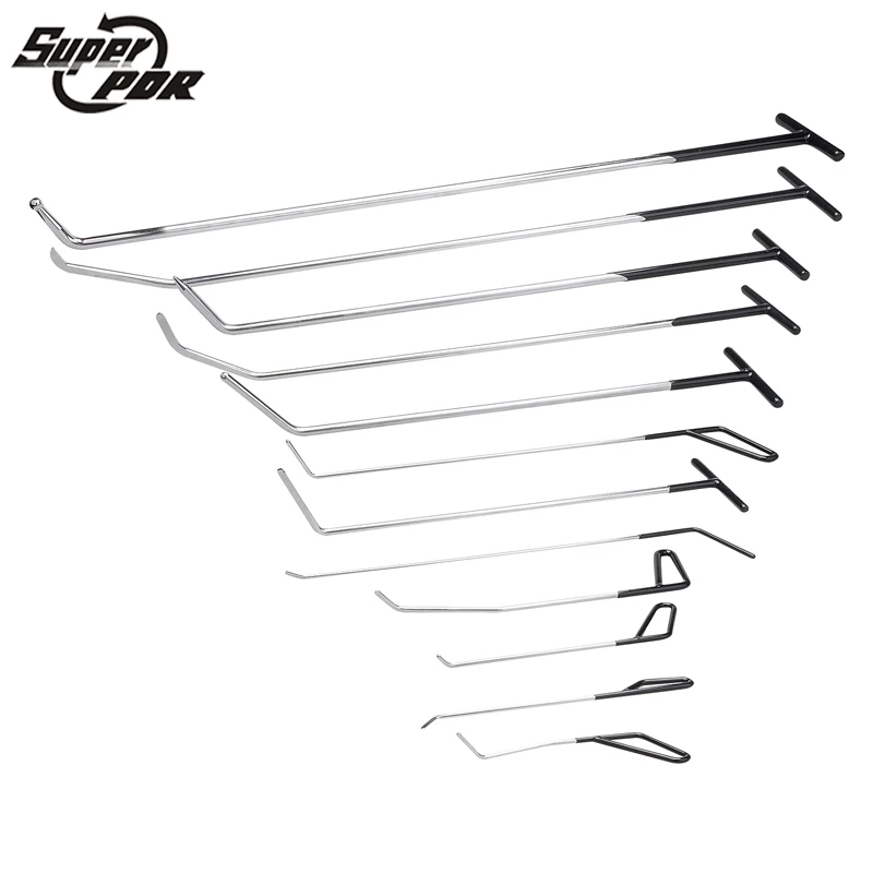 PDR Крюк комплект paintless дент ремонт градом удаления набор инструментов|pdr rods|paintless