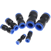 1pc plastic pneumatic straight union connectors push in pneumatic fittings for air water tube air pipe joint 46810121416mm