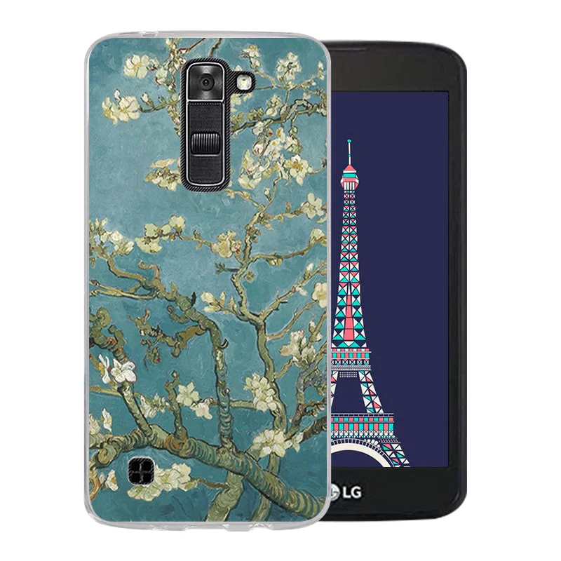 Мягкий силиконовый чехол с рисунком Ван Гога для LG K7/Tribute 5 LS675/X210 X210DS телефона