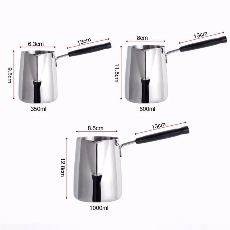 Кофейник с длинной ручкой Moka Pot 304 из нержавеющей стали кофейник для таяния масла