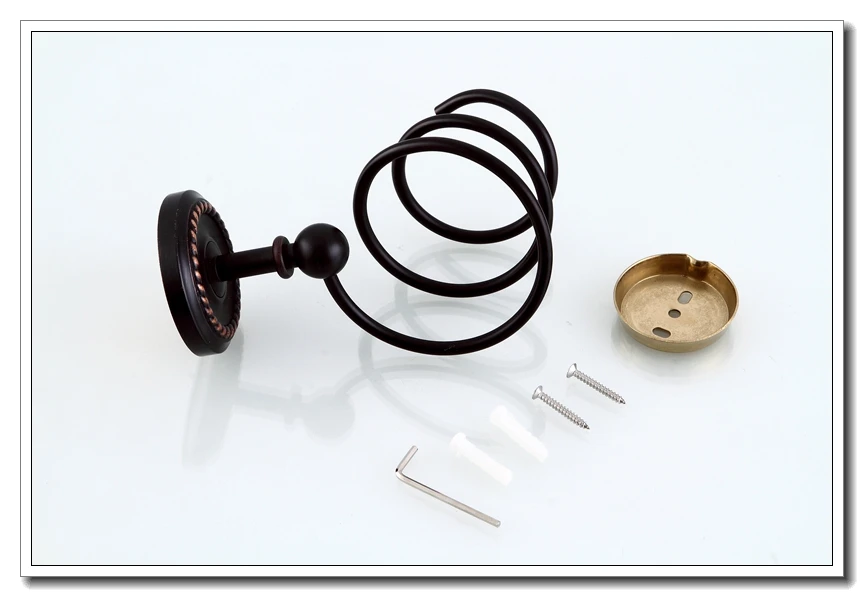 Черная вешалка для полотенец в ванную ванной полки для полотенец Держатель туалетной щетки масляный щебень бронзовый держатель мыла держатель туалетной бумаги EL84300