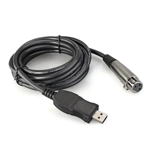 Новинка бесплатная доставка USB папа на 3 Pin XLR Женский микрофон студийный аудио