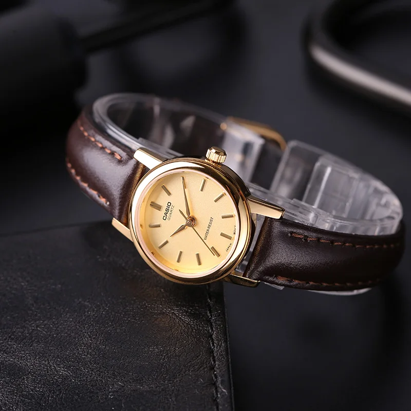 Casio Часы Коричневый Простой Винтаж кварцевые женские часы LTP 1095Q 9A|Женские