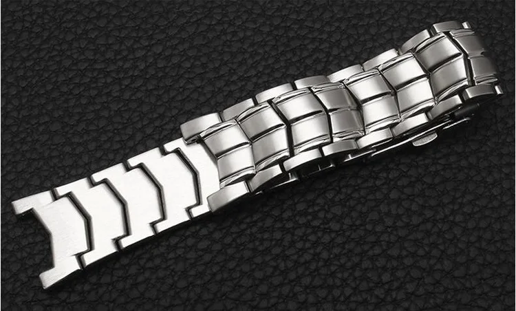 Neway матовый ремешок из нержавеющей стали для часов CASIO Edifice EF 524, ремешок для часов, браслет для мужчин, ремешок для часов, серебряная застежка для безопасности