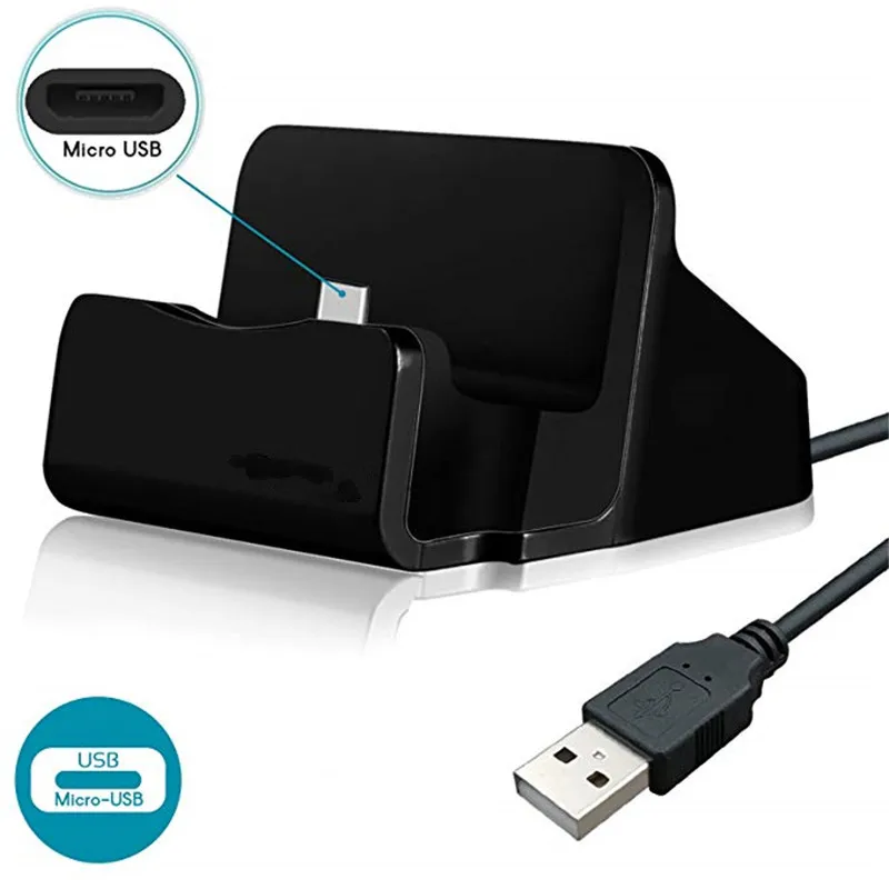 Micro USB Charging Dock Desktop Adapter For Sharp B10 A2 Lite R1S Pi R1 Z3 Aquos Sense ea L2 OPPO Realme U1 C1 2 Pro 1 |