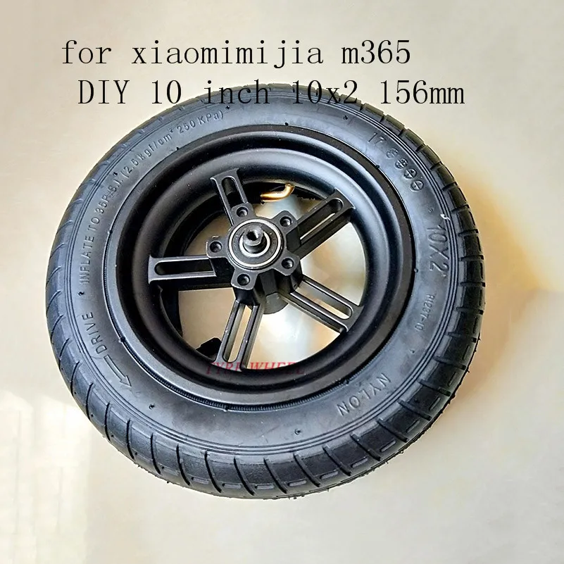 10inch wheel Шины для скутеров, ступица заднего колеса для Xiaomi Mijia M365 8,5 дюймов, демпфирующие твердые шины, полые непневматические шины, завод - Цвет: 10inch wheel