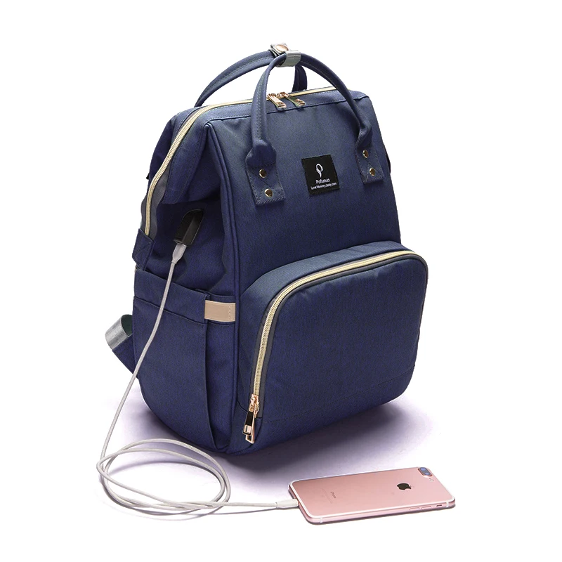 Модная сумка для подгузников беременных с USB-интерфейсом вместительная