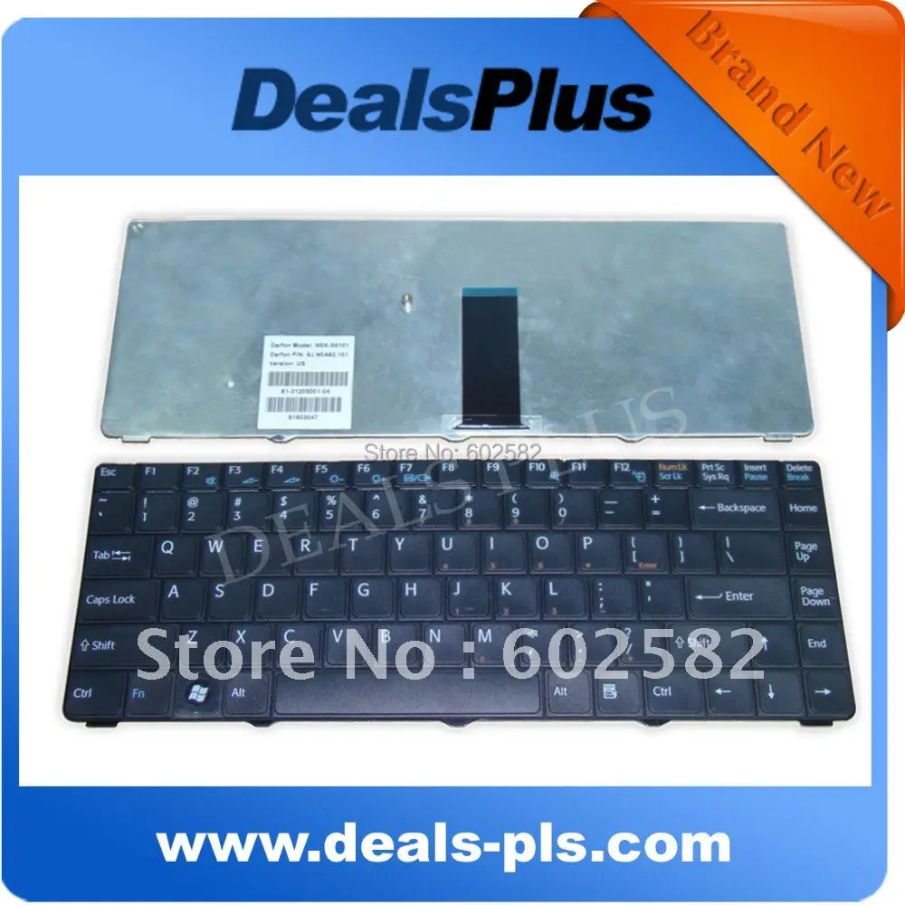 

NEW BLACK US KEYBOARD FOR Sony Vaio PCG-7111L PCG-7112L PCG-7113L PCG-7131L PCG-7133L V072078BS2
