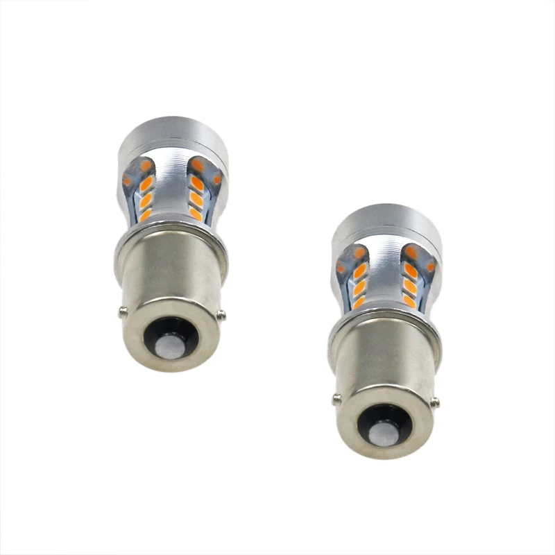 2 шт. светодиодный 1156 P21W BA15S BAU15S PY21W 1157 BAY15D Canbus автомобильные лампы 1800Lm обратный светильник 18 светодиодный 3030SMD для автомобиля, грузовика, 12V 24V