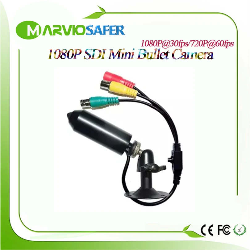 Marviosafer 1080P 2.4MP Mini Bullet SDI Camera Max 60fps Camara может выводить CVBS/TVI/AHD/TVI сигнал|Камеры