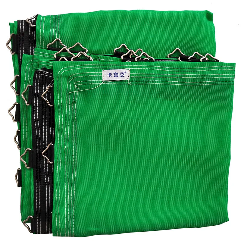 Green Trampline Mat Пользовательские цветные банджи мат-батут с треугольными кольцами - Цвет: Green Trampline Mat
