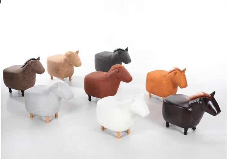2017 new Cute Aminal Stool Horse Ottoman Living Room Chair Children furniture made in China | Мебель