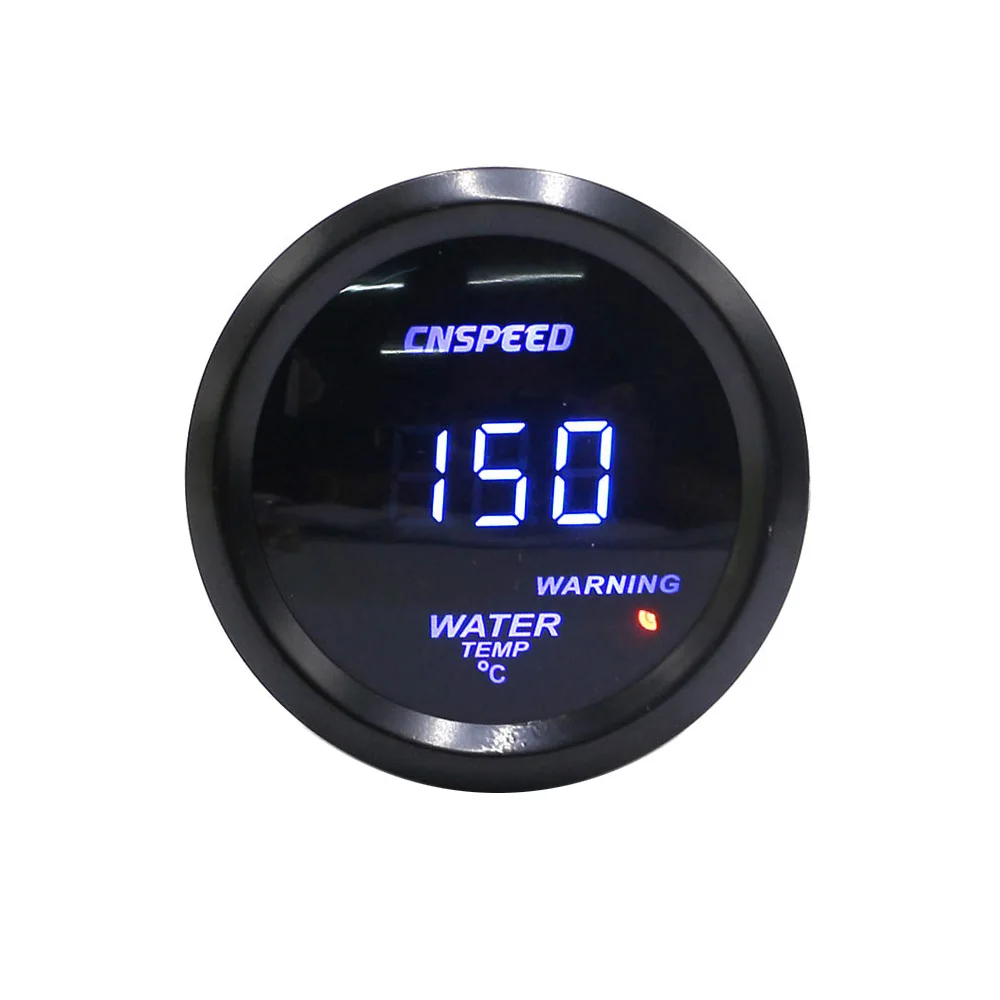 Water temp gauge CNSPEED " 52 мм Автомобильный цифровой турбо Boost Gauge PSI температура воды Температура масла Датчик давления масла вольтметр Тахометр Датчик об/мин - Цвет: Water temp gauge