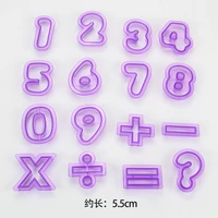 free shipping plastic numberssymbol shapes fondant stamps diy cookie cutters set