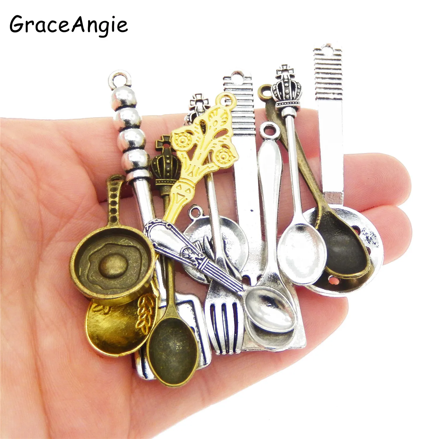 12 шт. разноцветные винтажные столовые приборы и посуда|Шармы| |