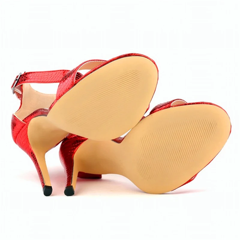 Женские босоножки на высоком каблуке с леопардовым принтом под крокодиловую