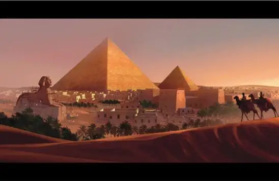 Пейзаж египетская Пирамида 5d сделай сам круглая алмазная живопись полный