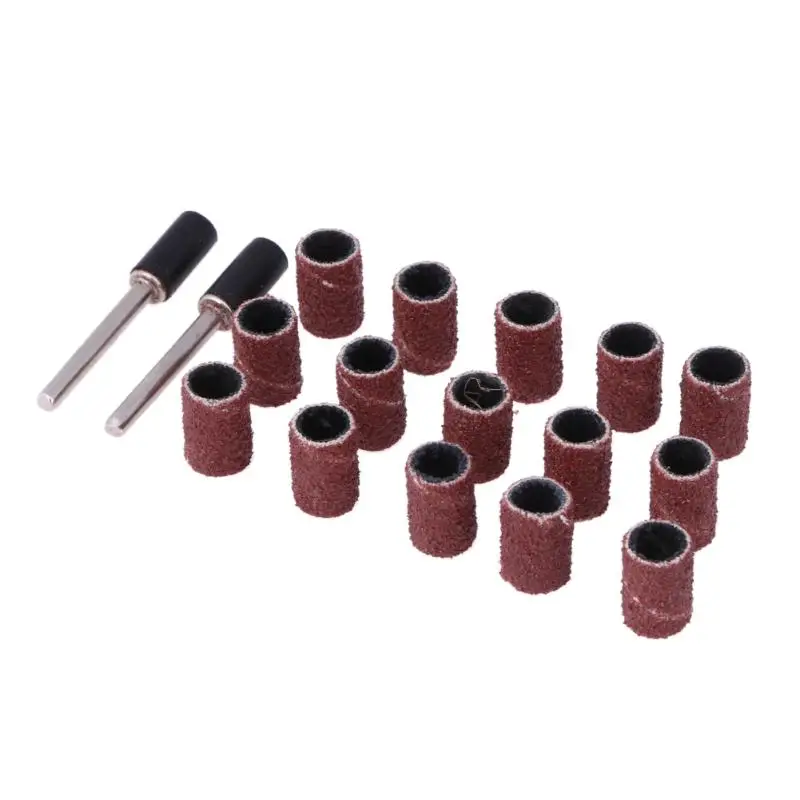 100 шт 1/4 &quotзернистый 80 # барабан шлифовальный набор + 2X полоса оправки 1/8&quot