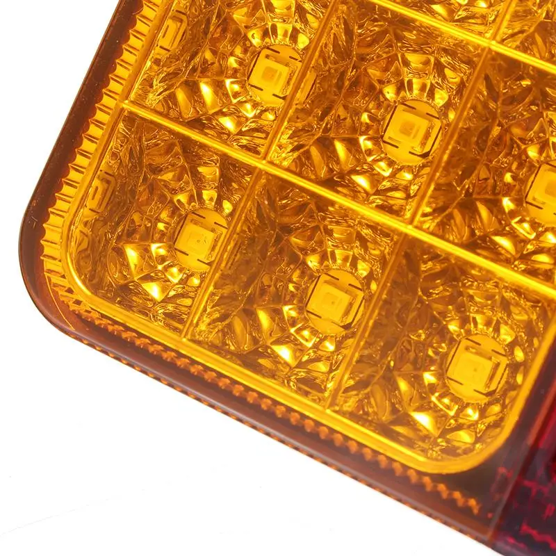 12V грузовик с прицепом караван 24LED хвост светильник указатель поворота Стоп лампы подсветки номерного знака светильник задний светильник
