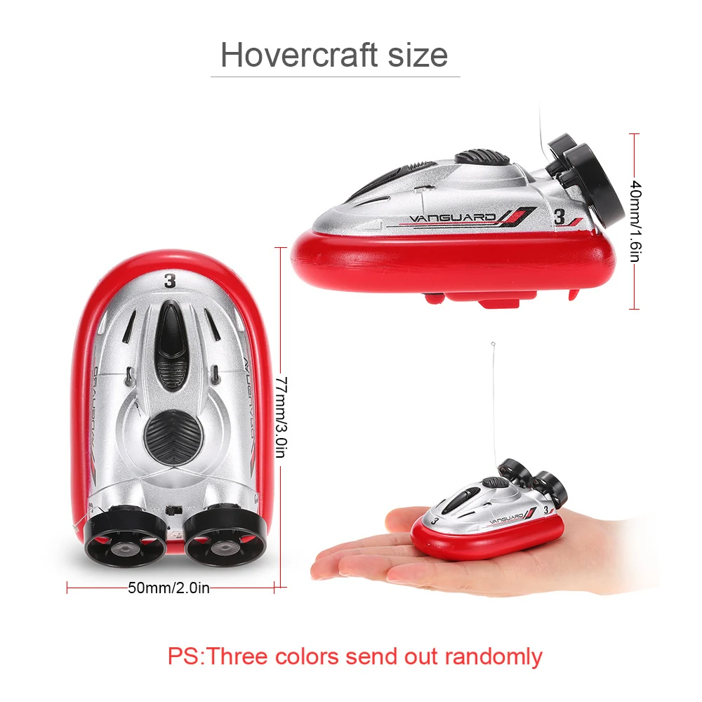 HappyCow 777 220 мини RC лодки радио дистанционное управление ховеркрафт Hover barco de pesca вода