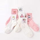 Носки женские хлопковые, с рисунком животных, Короткие
