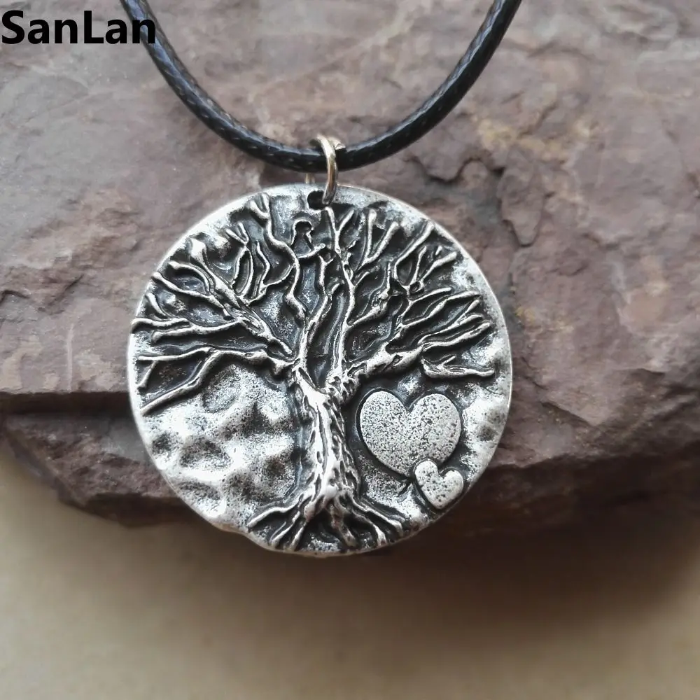 Ожерелье с двумя сердцами SanLan 1 шт.|tree of life necklace|tree lifelife tree |