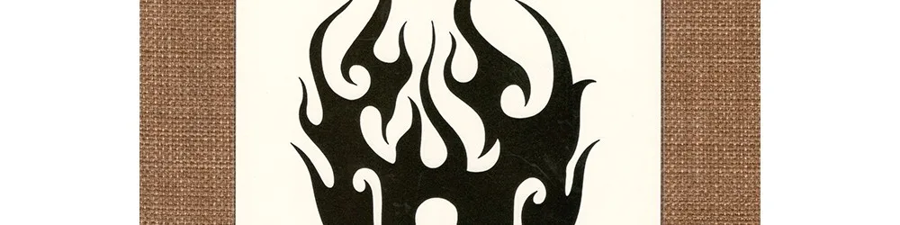 Tribal Totems Black Drgon Fire поддельные татуировки водонепроницаемый водопереводной временный наклейки одноразовые блестящие Сексуальные вечерние макияж