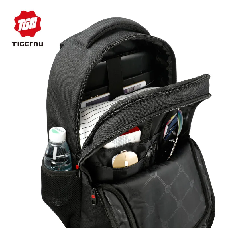 Tigernu Brand Men Laptop Backpack Fashion Trend Soild School for teenagers Female mochila Anti theft military backpack | Багаж и сумки
