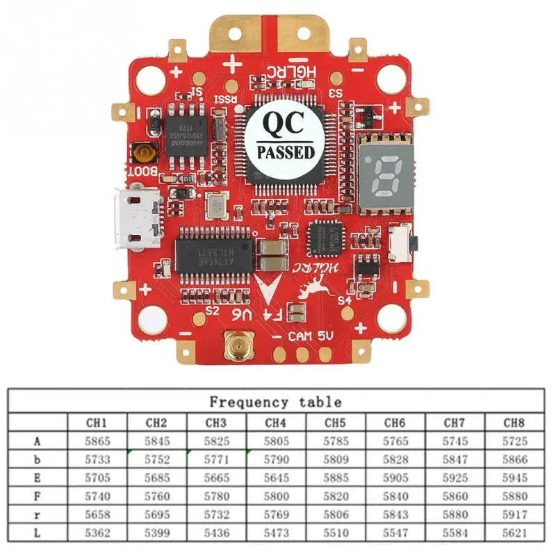 F4 V6 PRO Контроллер полета 58GHZ 48CH 025100200400600mW VTX передатчик w 5V BEC PDB для FPV Drone RC часть |