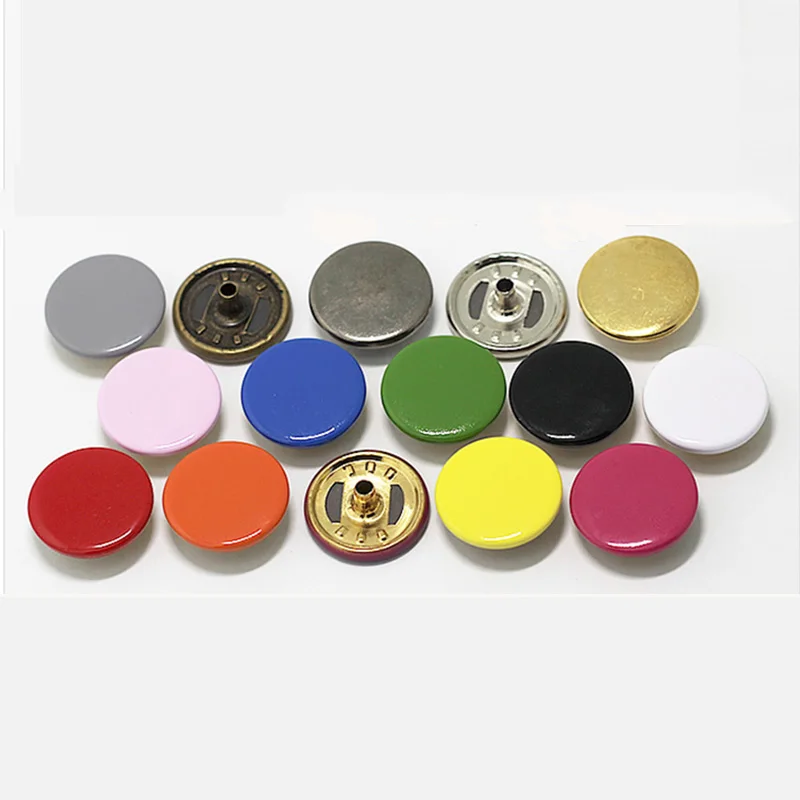 Meetee 30sets 12/15/17/20mm Pure Copper Sanp Button Down Jacket Invisible Button DIY Clothing Sewing Scrapbooking Accessories