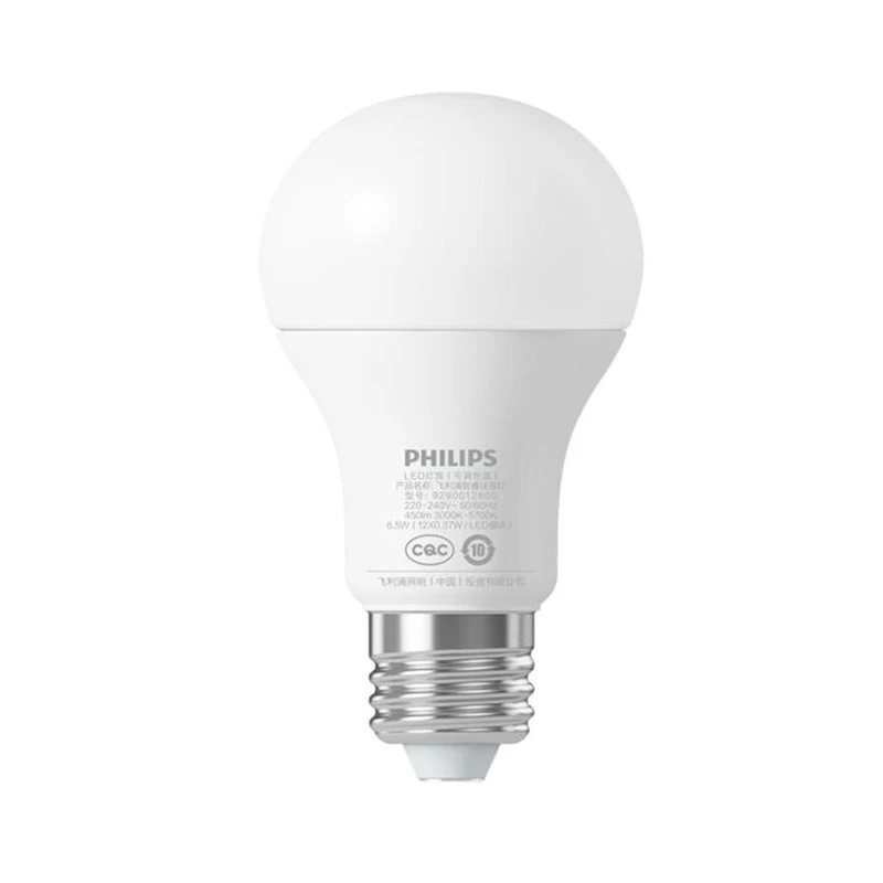 Оригинальный умный белый светодиодный светильник Philips E27 для приложения Mijia