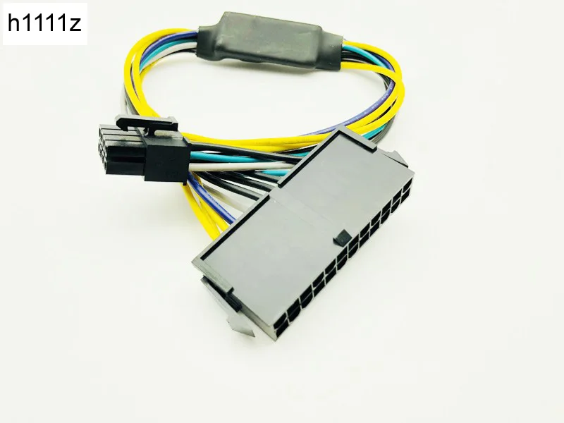 Фото Кабель питания для Dell, 30 см, 24 контакта на 8 контактов, Optiplex 3020 7020 9020 ATX, адаптер питания для материнской платы, кабель ATX 24P на 8P, кабели №2