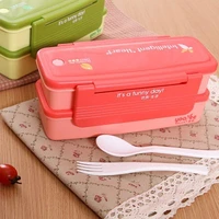 free shipping bf020 double layer microwave box food container 21109cm