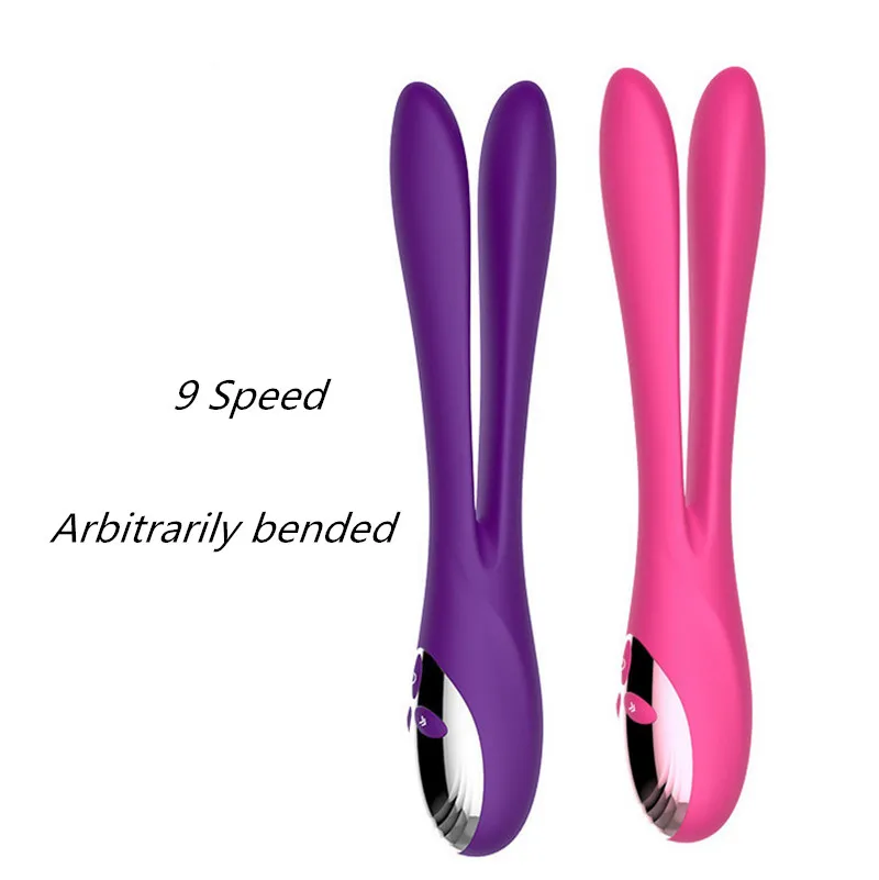 G Spot двойной головкой бифуркация вибратор USB секс игрушки для женщин AV палочка
