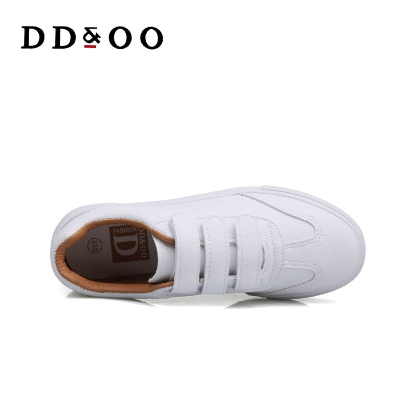 2018 New Fashion Shoes Woman Casual High Heel Platform Solid PU Leather Cotton Women White Sneakers | Обувь