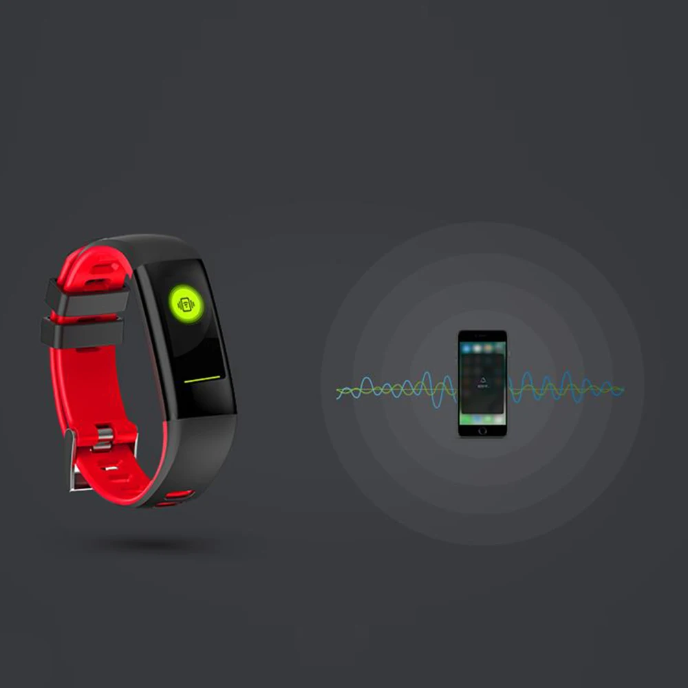 MEMTEQ умный Браслет Цвет Экран Bluetooth монитор сердечного ритма Фитнес трекер Smartband