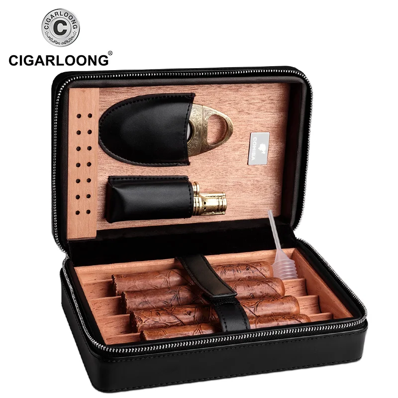 CIGARLOONG увлажняющая коробка для сигар баклажаны спиртовые пробки увлажнения снега